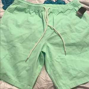 green shorts